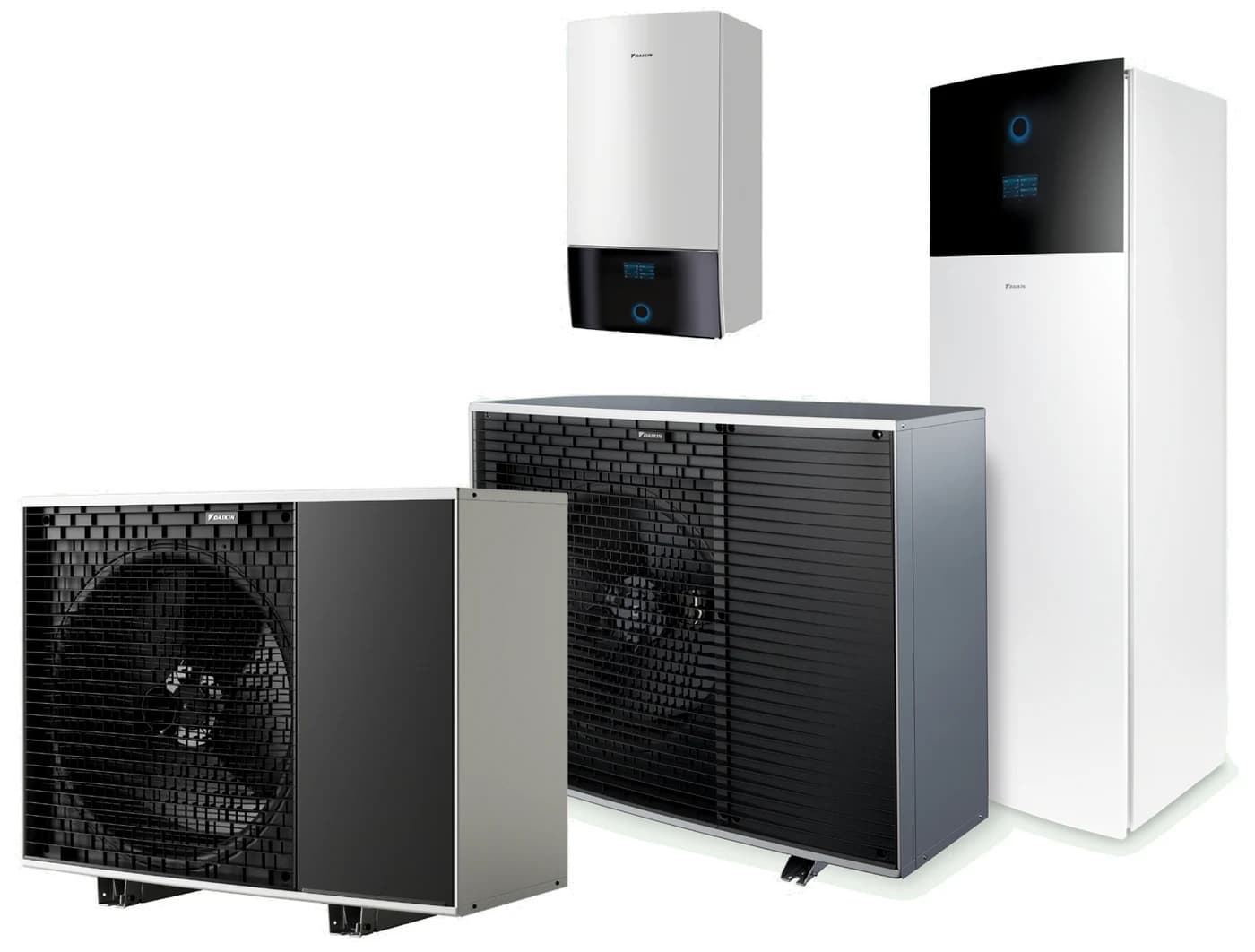 Daikin Altherma 4 H — buitenunit, binnenunit en Madoka thermostaat