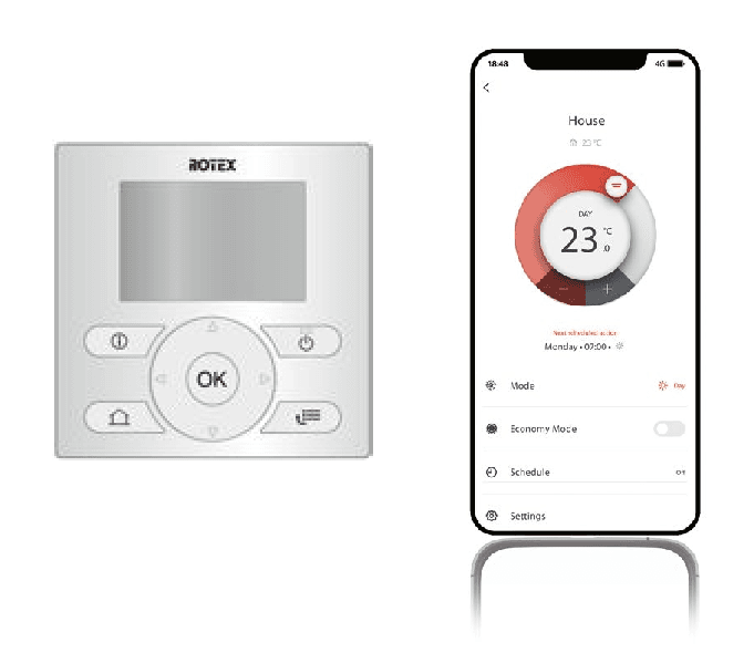 Daikin EKRUHML1 bediening + Onecta-app