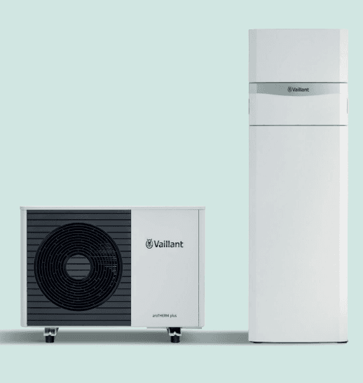Vaillant aroTHERM plus buitenunit (bron: Vaillant aroTHERM plus-datasheet, p.1)